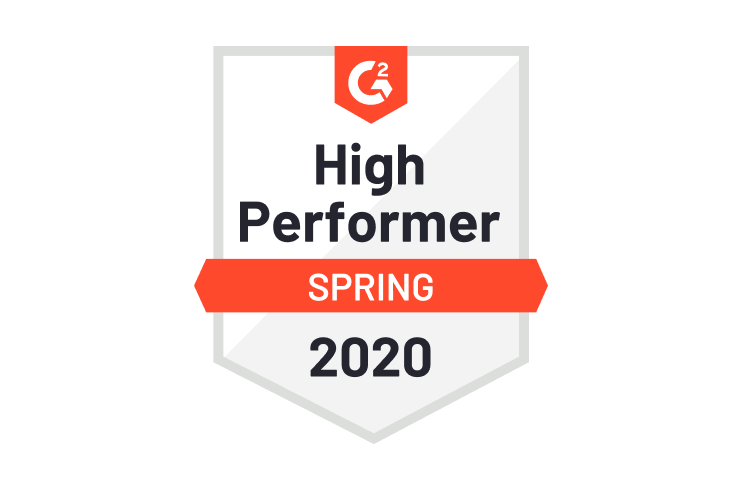 High Performer of Spring 2020 by G2